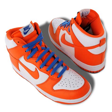 high top orange sneakers.